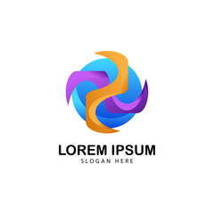 Obraz premium Letter S S gradient logotype with modern concept. design vector Illustration