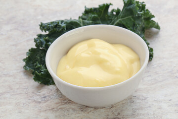 Cheese sauce in the bowl