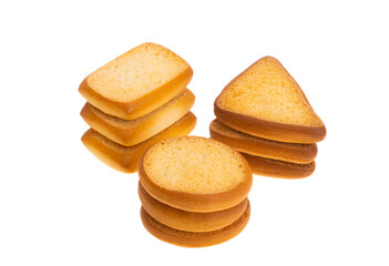 small croutons isolated