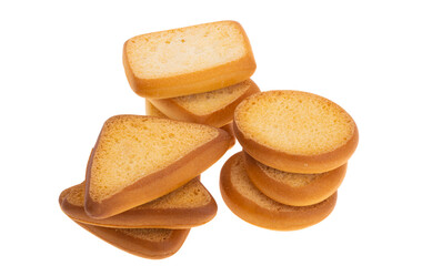 small croutons isolated