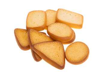 small croutons isolated