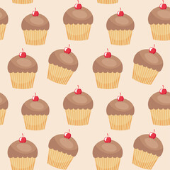 chocolate cupcakes background