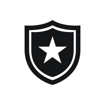 Police badge icon design vector illustration