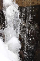 water flowing into the water