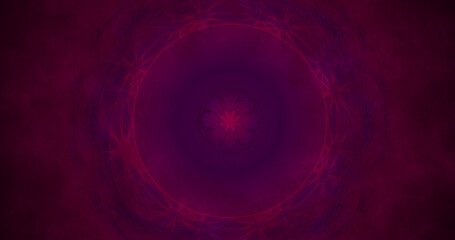 Abstract colorful purple flower on dark background. Fantastic glowing fractal shapes. Holiday wallpaper. Digital fractal art. 3d rendering.