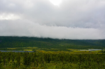 Obraz na płótnie Canvas View from Mountain in Norway