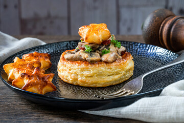 Creamy mushroom and chorizo vol-au-vents