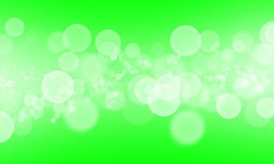 Fototapeta na wymiar Colorful green Bokeh. Abstract Background 