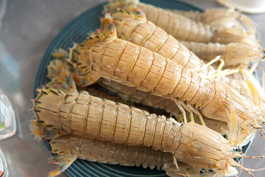 Fresh skin shrimp ingredients