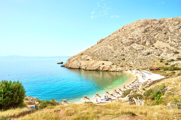 "Oprna Bay" on the Island of Krk in Croatia