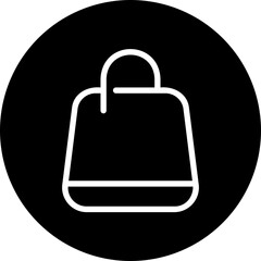 Obraz premium shopping bag glyph icon
