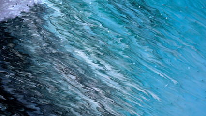 Obraz premium abstract colorful background from water paints. amazing abstract background 