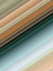 Obraz premium diagonal stripes in pastel soft colours turquoise beige brown and tawny