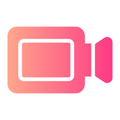 video camera gradient icon