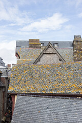 Toit de maison médiéval 