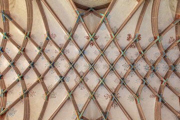 Ceiling in the Maulbronn Monastery in Germany. A world Heritage site.