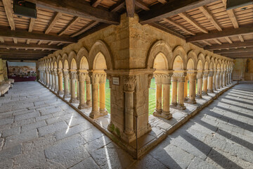 The Cloister in Santillana del Mar. World Heritage in Spain on the Camino del Norte