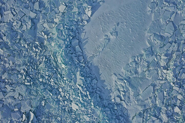 ice hummocks baikal top view texture, abstract background winter broken ice