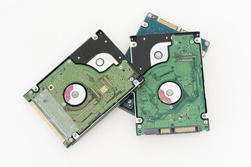 2.5 inch harddisk drives (HDD) on the white background.