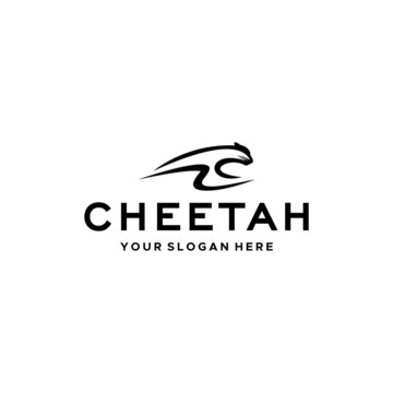 Minimalist CHEETAH Animals Mammal Logo design