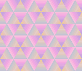 Fototapeta na wymiar Vector pastel abstract gradient stripe backgrounds. Seamless pattern geometric shape striped triangle light shade pink, purple, violet, crimson and color yellow green mold. Multicolor design print 