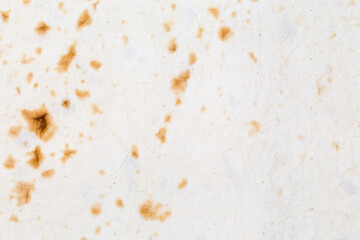 Surface of thin flat unleavened breads, top view