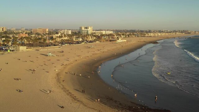 Aerial View Of Venice Beach. High quality video footage