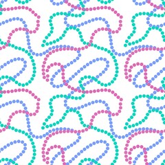Seamless pattern with beads for fabrics and textiles and linens and gifts and cards and hobbies