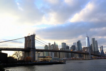 Fototapeta na wymiar Brooklyn Bridge in NYC, U.S.