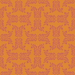 Seamless pattern with leaves for fabrics and textiles