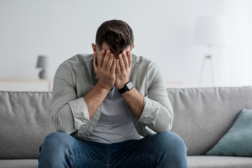 Frustration, mental disorder, broken heart. Mental problems, middle age crisis