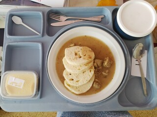 Czech hospital food meal portion