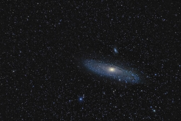 The Andromeda Galaxy M31 on the night sky