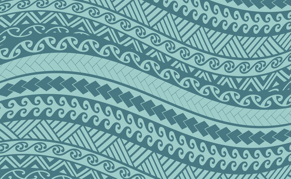 polynesian maori pattern vector illustration wallpaper tile tatto design wave  tribal 문신도안 건대타투 마오리