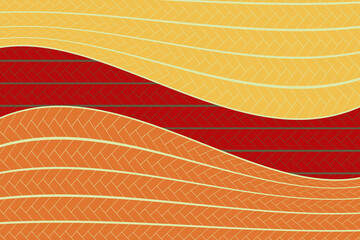polynesian maori pattern vector illustration wallpaper tile brick simple color wave - obrazy, fototapety, plakaty