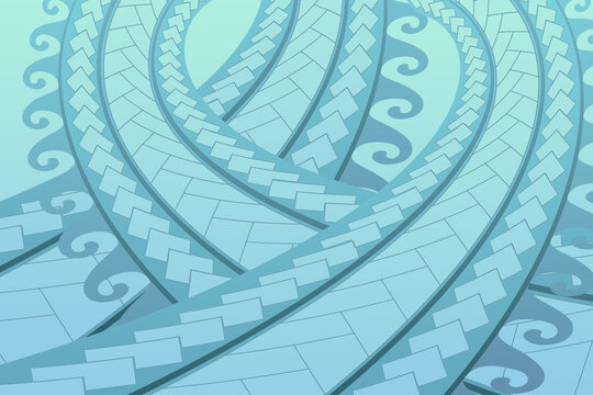 polynesian maori pattern vector illustration spiral 건대타투 문신도안 마오리
