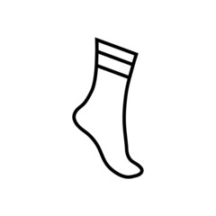 Socks line icon, vector logo isolated on white background