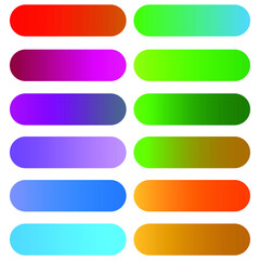 Empty web button set colorful
