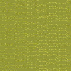 green abstract wavy beads seamless vector pattern