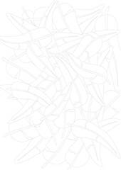 A heap of feathers to color