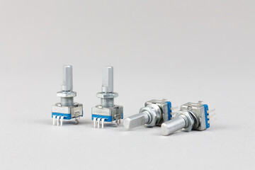 Encoders on a gray background.