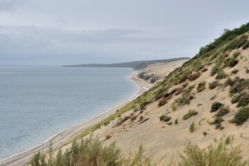 Seascape at the "Dune du Pilat" in Gironde-France
