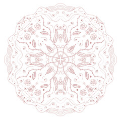 coloring floral mandala vector background