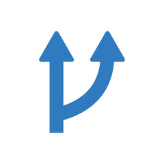 Business direction plan icon