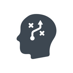Planning strategy thinking icon