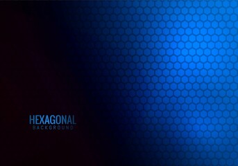 Abstract hexagonal technology blue background