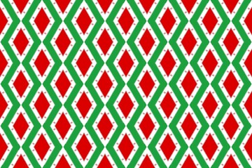 Geometric pattern in the colors of the national flag of Iran. The colors of Iran.