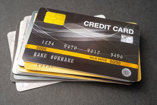 Credit card model. Finance development, Banking Account, Statistics, Investment Analytic research data economy, Stock exchange trading, Business company concept.