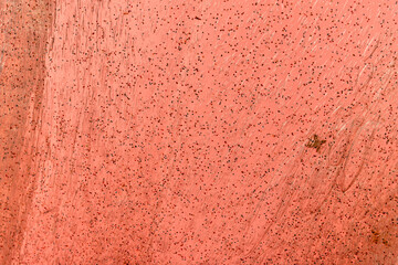 Fototapeta premium Liquid art gel background. Abstract textured coral background transparent slime with bubbles inside. Macro of kids toy slime.