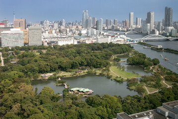 Naklejka premium 浜離宮恩賜公園（東京都中央区浜離宮庭園、2015年撮影）